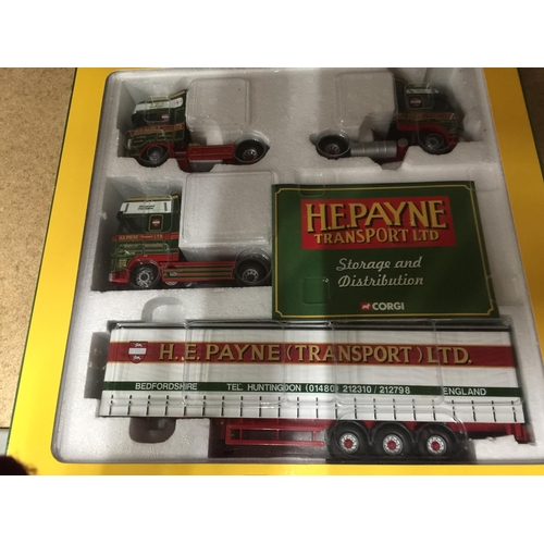 877 - A LIMITED EDITION BOXED CORGI SET H E PAYNE