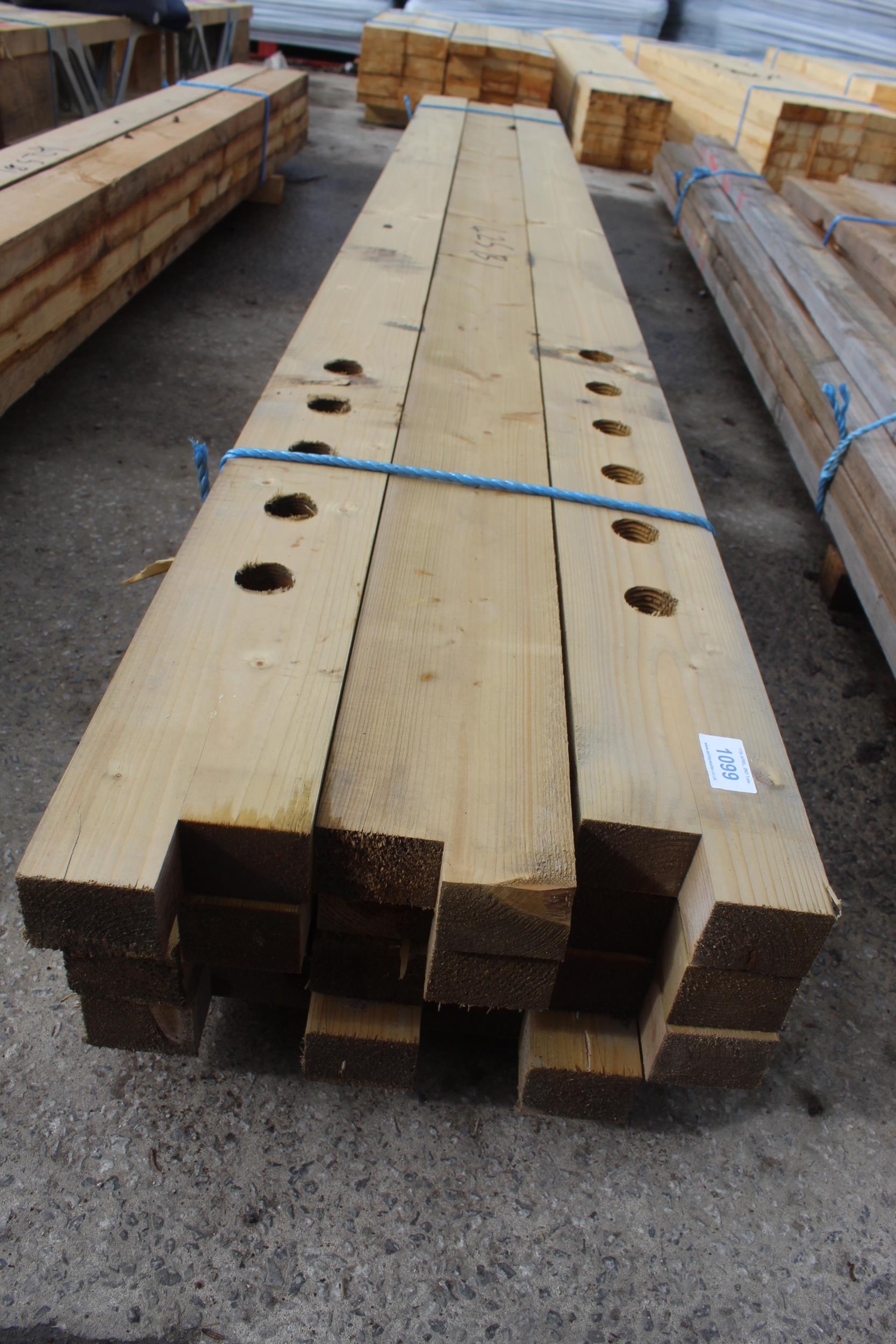 12 TIMBERS 9'7" LONG 4 3/4" X 2" WIDE + VAT