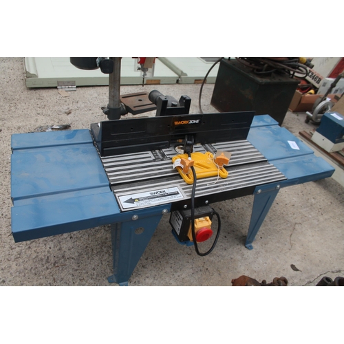 1486 - WORKZONE ROUTER TABLE SAW  NO VAT