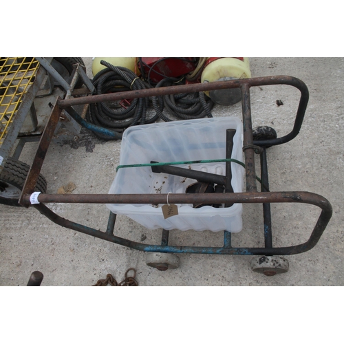 1491 - 4 WHEEL METAL TROLLEY  + VAT