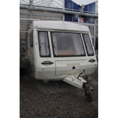 171 - A MARION SINGLE AXLE CLEAN CARAVAN ELECTRICS WORK AMENETIES WORK NO DAMP ALL KEYS IN THE PAY OFFICE ... 