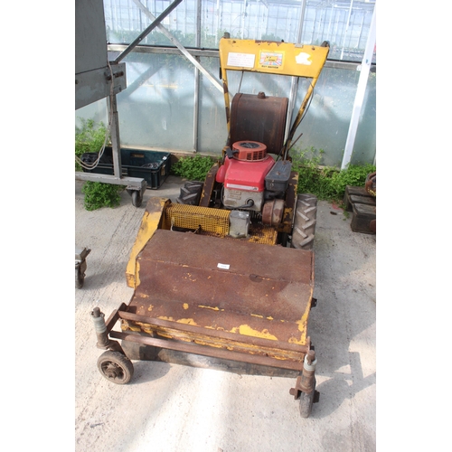 125 - A MOWER WITH A HONDA GV400 ENGINE +VAT