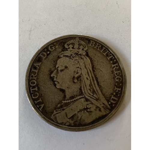 380A - AN 1891 SILVER CROWN