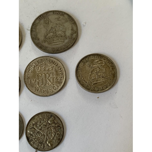 383A - EIGHT BRTISH COINS 1920 - 1942