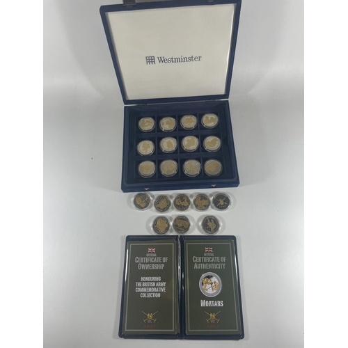 385 - THE WESTMINSTER COLLECTION “HONOURING THE BRITISH ARMY COMMEMORATIVE COLLECTION” . 20 ITEMS IN TOTAL... 