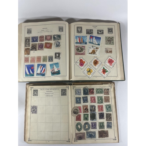 405 - TWO VINTAGE STAMP ALBUMS INCLUDING THE WELL FILLED VICEROY AND THE ROYAL . MANY USEFUL ITEMS NOTED