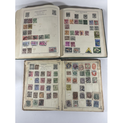 405 - TWO VINTAGE STAMP ALBUMS INCLUDING THE WELL FILLED VICEROY AND THE ROYAL . MANY USEFUL ITEMS NOTED