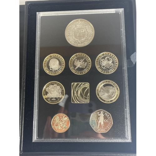 428 - UK THE 2016 UNITED KINGDOM COLLECTOR PROOF COIN SET . BOXED WITH COA