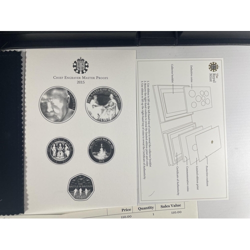 429 - UK THE 2015 UNITED KINGDOM COLLECTOR PROOF SET . BOXED WITH COA