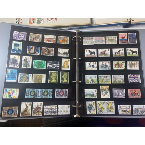 450A - SEVEN ALBUMS CONTAINING STAMPS FROM AROUND THE WORLD AND VARIOUS LOOSE STAMPS ETC