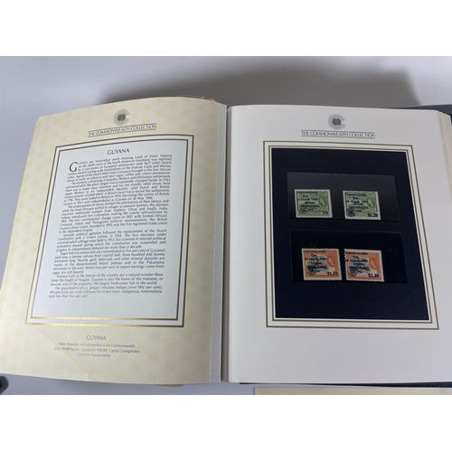 452 - THE COMMONWEALTH COLLECTION IN SPECIAL BINDER . THE BINDER WITH GILT EDGED PAGES IS BOXED