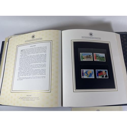 452 - THE COMMONWEALTH COLLECTION IN SPECIAL BINDER . THE BINDER WITH GILT EDGED PAGES IS BOXED