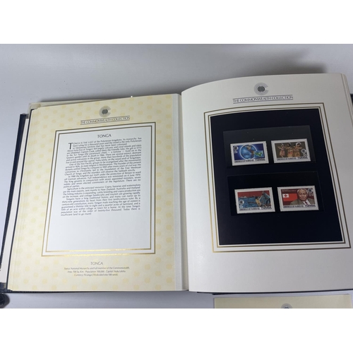 452 - THE COMMONWEALTH COLLECTION IN SPECIAL BINDER . THE BINDER WITH GILT EDGED PAGES IS BOXED