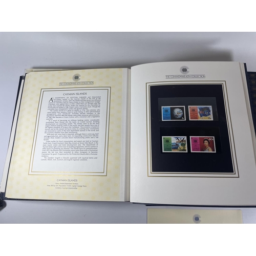 452 - THE COMMONWEALTH COLLECTION IN SPECIAL BINDER . THE BINDER WITH GILT EDGED PAGES IS BOXED