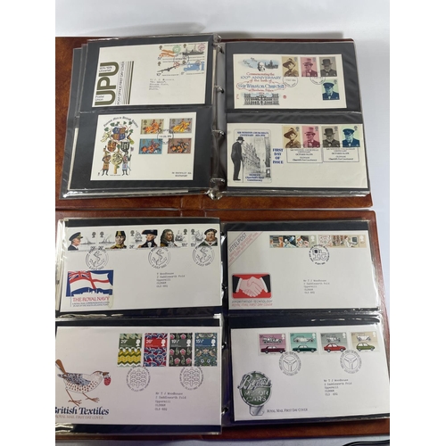 460 - GB TWO BOXED POST OFFICE FDC ALBUMS , 1973/80 AND 1980/84