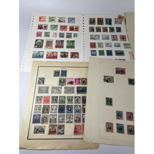 470 - A COLLECTION OF CHILEAN STAMPS