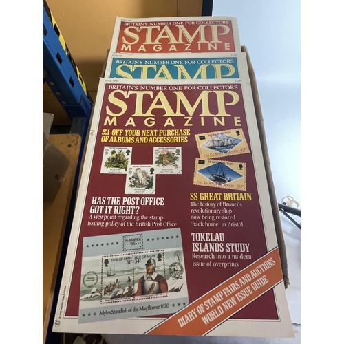 490 - A LARGE QUANTITY OF STAMP MAGAZINES