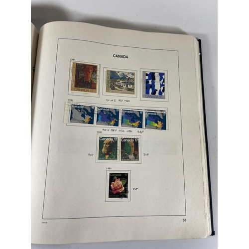 498 - AN ALBUM CONTAINING CANADIAN STAMPS