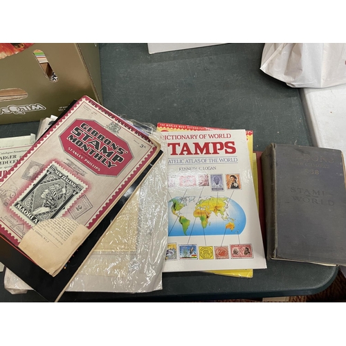 500A - A QUANTITY OF STAMP COLLECTING RELATED BOOKS