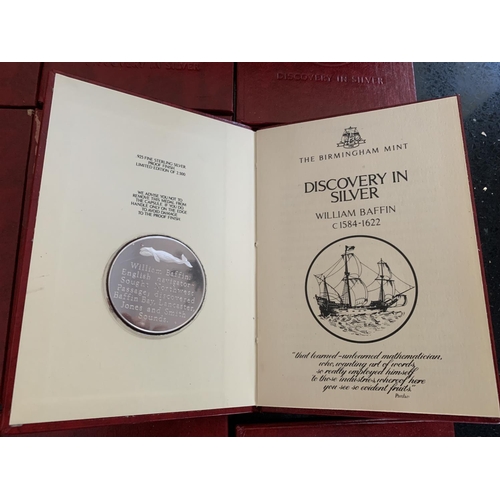 501 - A COLLECTION OF FIFTEEN 2oz 925 COINS FROM THE BIRMINGHAM MINT DISCOVERY IN SILVER ALL IN FOLDERS (S... 