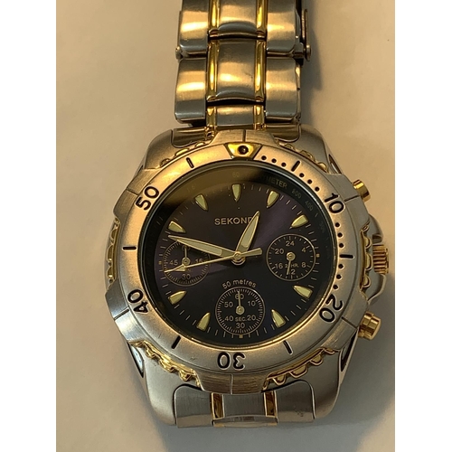 625 - A SECONDA WRISTWATCH SEEN WORKING BUT NO WARRANTY