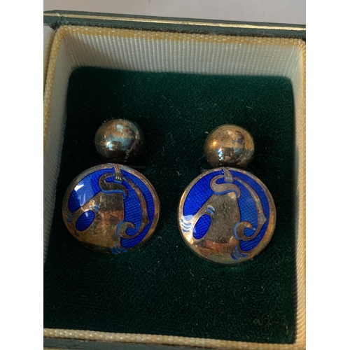 647 - A PAIR OF LIBERTY CUFFLINKS IN A PRESENTATION BOX