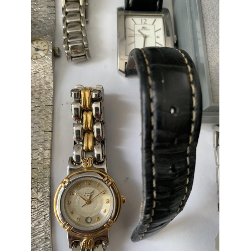 660 - NINE VARIOUS FASHION WATCHES