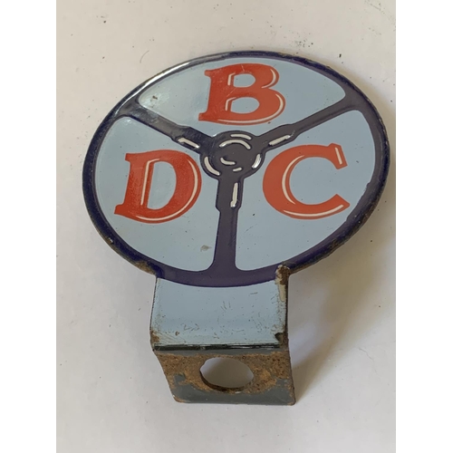 98 - A VINTAGE ENAMEL BEFORD DRIVERS CLUB BADGE