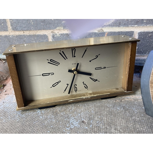 1000 - TWO VINTAGE METAMEC MANTLE CLOCKS