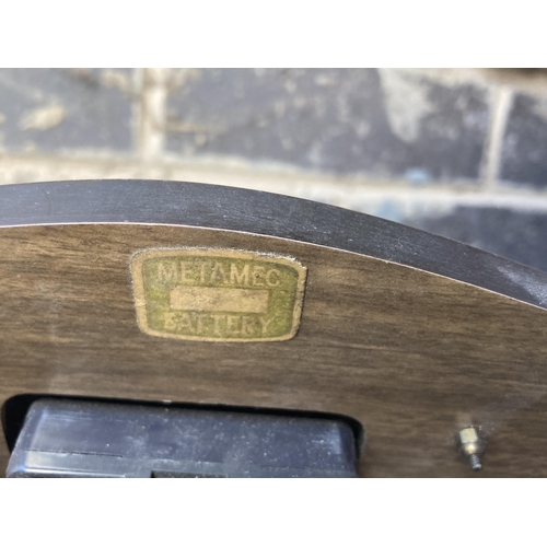 1000 - TWO VINTAGE METAMEC MANTLE CLOCKS