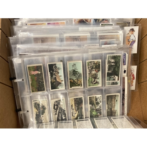 1001 - A LARGE COLLECTION OF CIGARETTE AND OTHER CARDS TO INCLUDE PLANES, BIRDS, SPORTSMEN, ETC