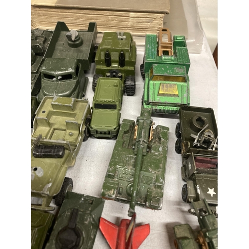 1044 - A QUANTITY OF MATCHBOX MODEL MILITARY VEHICLES