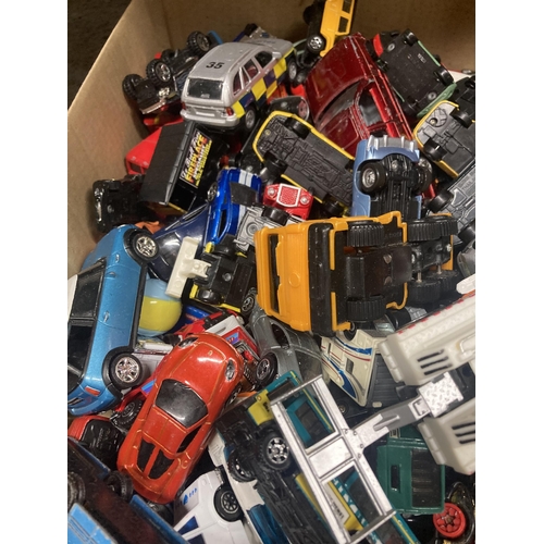 1097 - A LARGE QUANTITY OF TOY CARS, TRACTORS, TANKERS, ETC.,