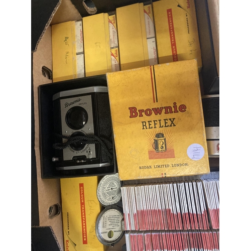 979 - A QUANTITY OF VINTAGE CAMERAS TO INCLUDE AGFA SILETTE I, REGULA L, BROWNIE REFLEX IN ORIGINAL BOX, P... 