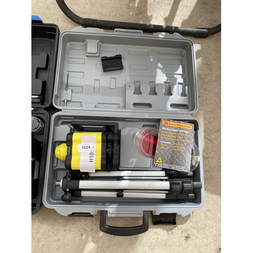 1624 - A NUTOOL ROUTER AND A LASER LEVEL KIT