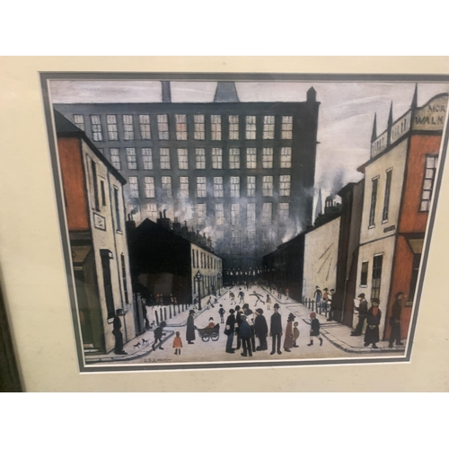 1213 - AN L S LOWRY FRAMED PRINT