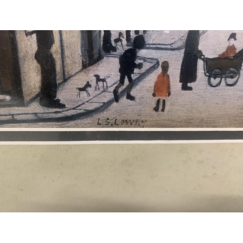 1213 - AN L S LOWRY FRAMED PRINT