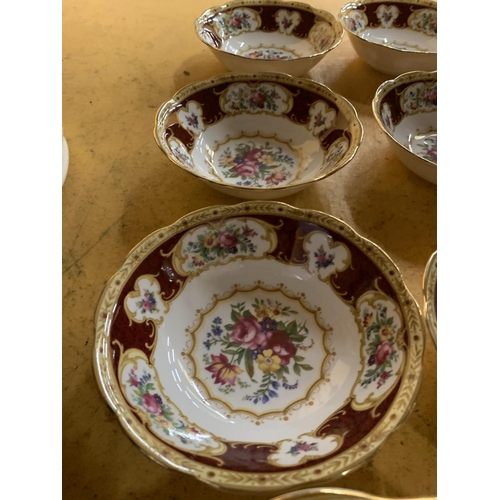 1293 - SEVEN ROYAL ALBERT BOWLS TO INCLUDE SIX SMALL AND ONE LARGE