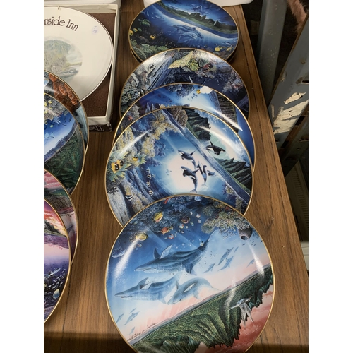 1141 - A COLLECTION OF CABINET PLATES IN THE DANBURY MINT 'UNDERWATER PARADISE' SERIES