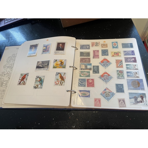 320A - THE ROYAL FAMILY STAMP ALBUM OF WORLD STAMPS - RUSSIA, MONGOLIA. VAE ETC