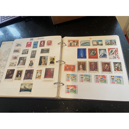 320A - THE ROYAL FAMILY STAMP ALBUM OF WORLD STAMPS - RUSSIA, MONGOLIA. VAE ETC