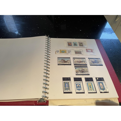 360A - THE STANLEY GIBBONS ISLE OF MAN STAMP ALBUM 80% COMPLETE