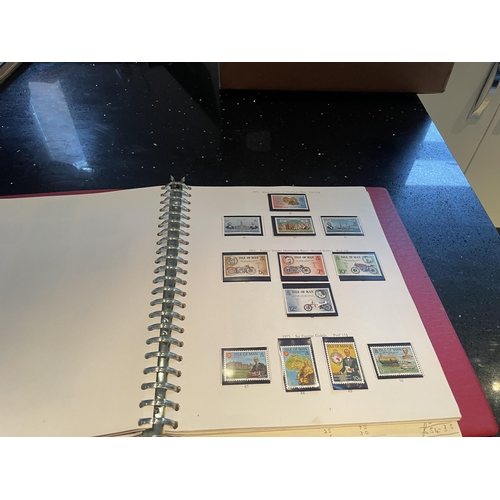 360A - THE STANLEY GIBBONS ISLE OF MAN STAMP ALBUM 80% COMPLETE