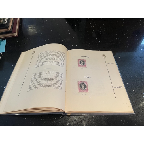 420A - A CORONATION OF QUEEN ELIZABETH II STAMP ALBUM BELIEVED COMPLETE AND A STANLEY GIBBONS KALEIDOSCOPE ... 