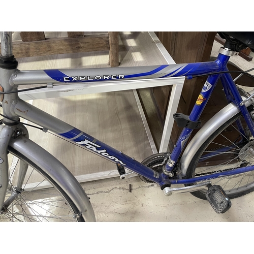 3865 - A FLACON EXPLORER BIKE WITH SHIMANO GEAR SYSTEM