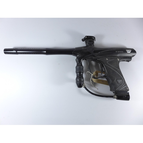 381 - A BOXED PROTO PAINTBALL SLG GUN, 27CM BARREL, LENGTH 47CM