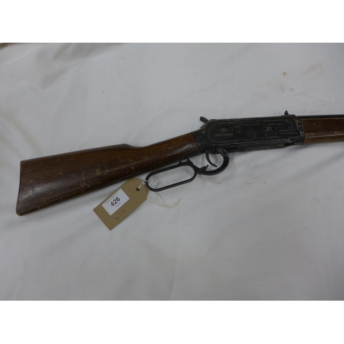 426 - A REPLICA WINCHESTER CAP GUN, LENGTH 86CM