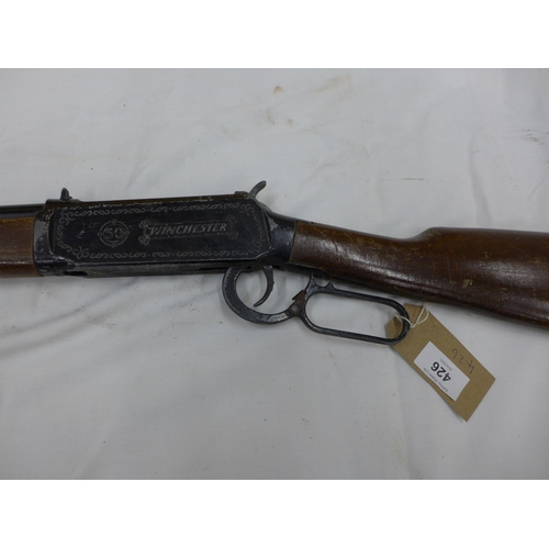 426 - A REPLICA WINCHESTER CAP GUN, LENGTH 86CM