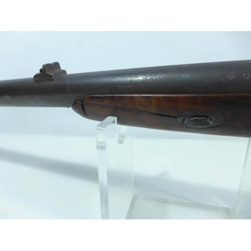 301 - A SNYDER CONVERTED DEACTIVATED SHOTGUN, 79CM BARREL, LOCK MARKED WATSON AND SON, LENGTH 127CM