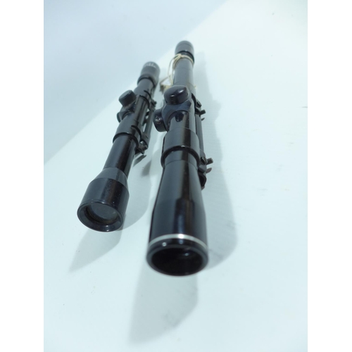 315 - A B.S.A. 4X20 TELESCOPIC SIGHT AND A WEBLEY 4X20 TELESCOPIC SIGHT (2)